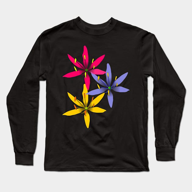 tropical flowers Long Sleeve T-Shirt by rh_naturestyles